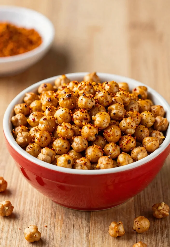 20 Healthy Meal Prep Recipes for the Week - 13. Spicy Roasted Chickpeas 1