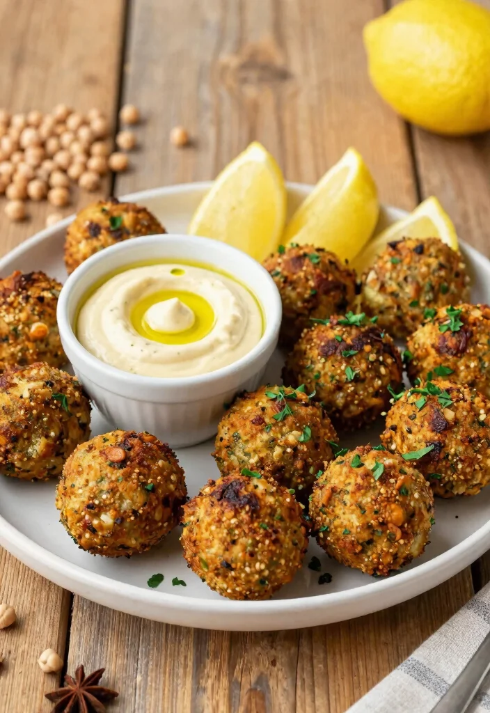 20 Healthy Meal Prep Recipes for the Week - 8. Baked Falafel with Tahini Sauce 1