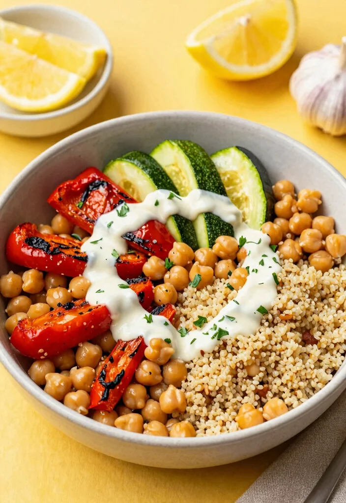 20 Lunch Meal Prep Ideas for the Week - 3. Mediterranean Chickpea Bowls 1