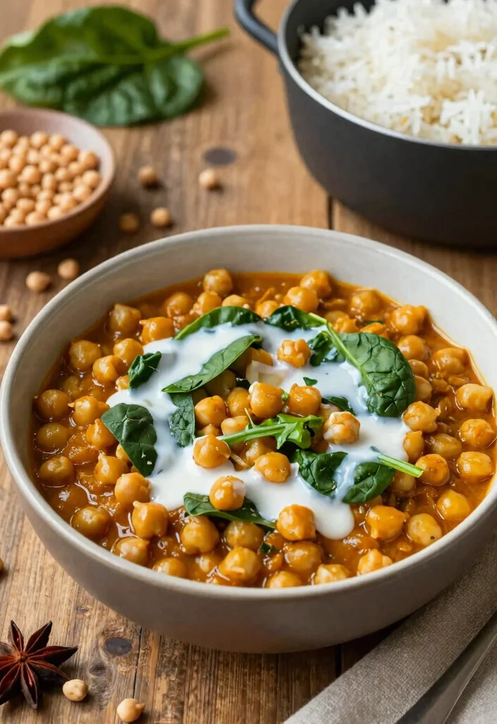 20 Meal Prep Recipes for the Week: Easy & Healthy Plant-Based Ideas - 11. Curried Chickpea Stew 1