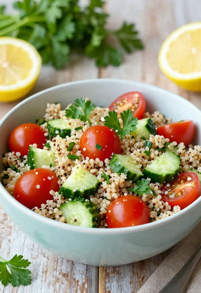 20 Meal Prep Recipes for the Week: Easy & Healthy Plant-Based Ideas - 13. Mediterranean Quinoa Salad 1