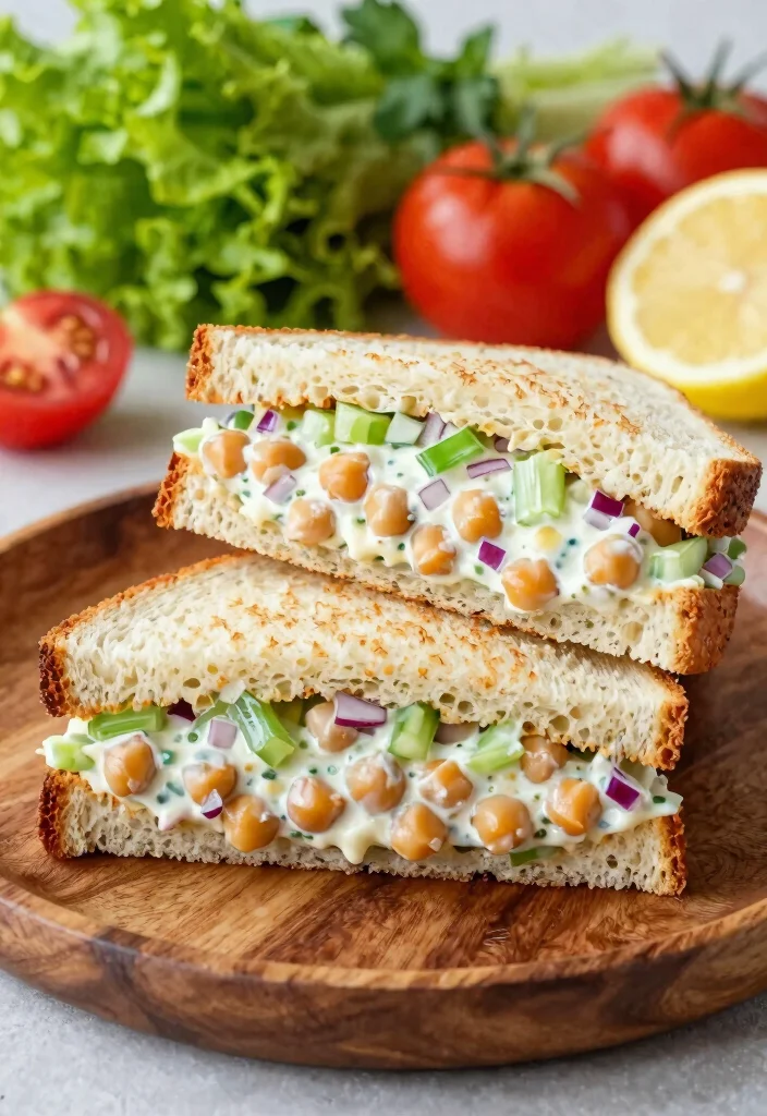 20 Meal Prep Recipes for the Week: Easy & Healthy Plant-Based Ideas - 2. Chickpea Salad Sandwiches 1