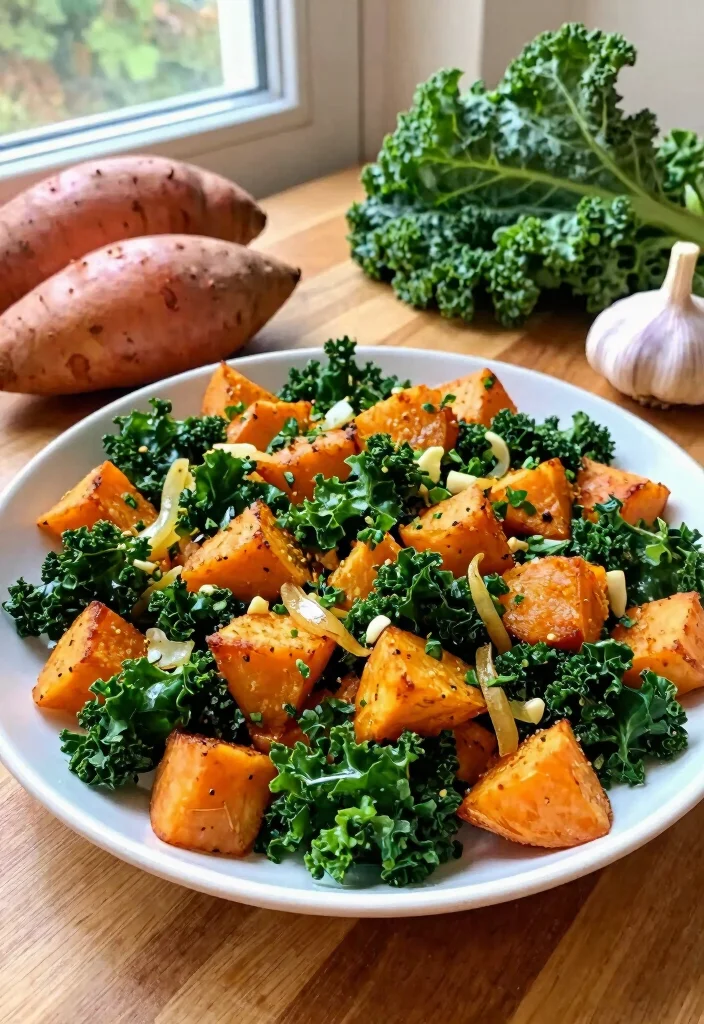 20 Meal Prep Recipes for the Week: Easy & Healthy Plant-Based Ideas - 3. Sweet Potato & Kale Hash 1