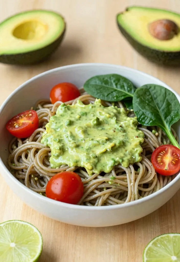 20 Stir Fry Recipes With Noodles Better Than Takeout - 13. Creamy Avocado Noodle Stir Fry 1