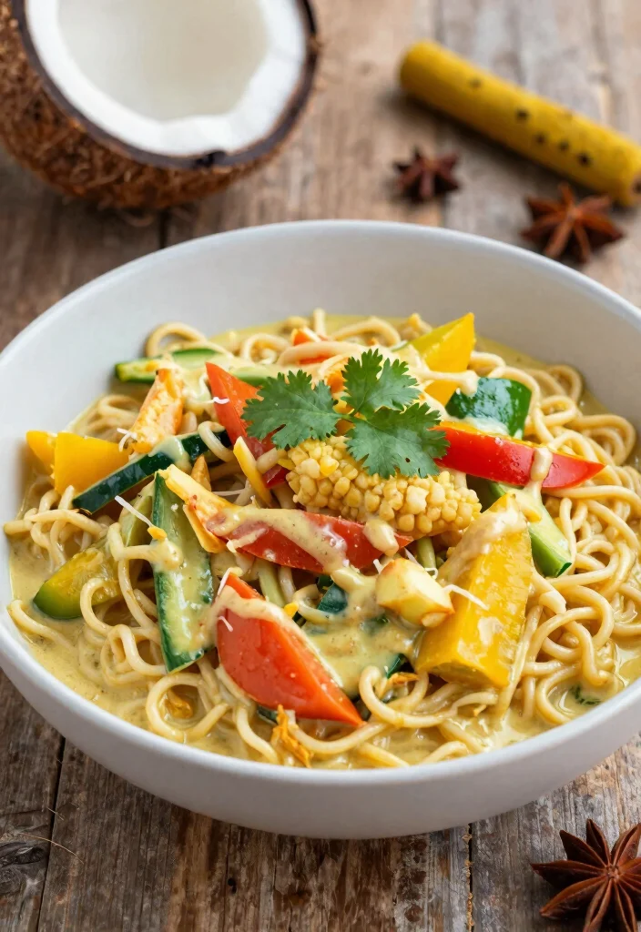 20 Stir Fry Recipes With Noodles Better Than Takeout - 7. Coconut Curry Noodle Stir Fry 1