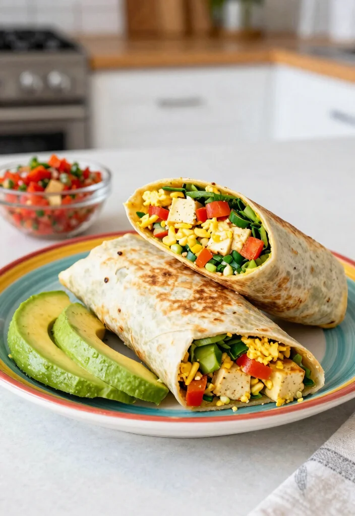 20 Vegan Meal Prep Recipes for the Week - 10. Veggie-Packed Breakfast Burritos 1