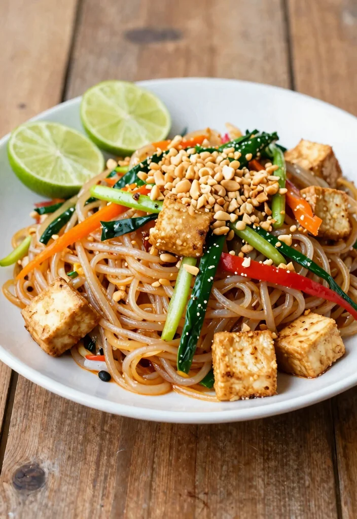 20 Vegan Meal Prep Recipes for the Week - 19. Vegan Pad Thai 1