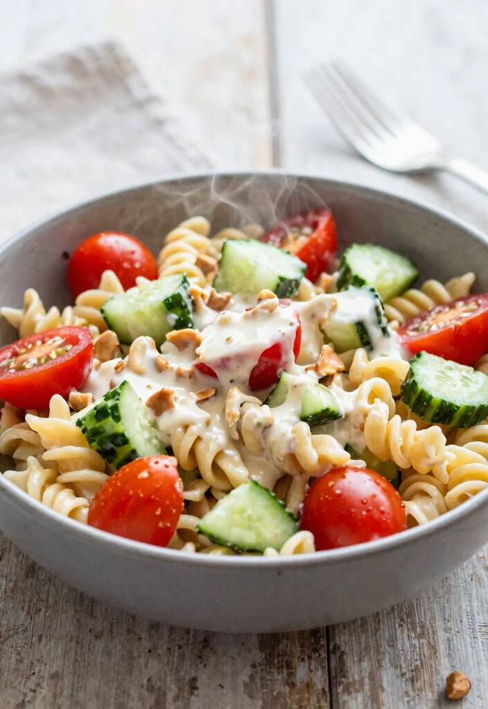 20 Vegan Meal Prep Recipes for the Week - 9. Creamy Vegan Pasta Salad 1