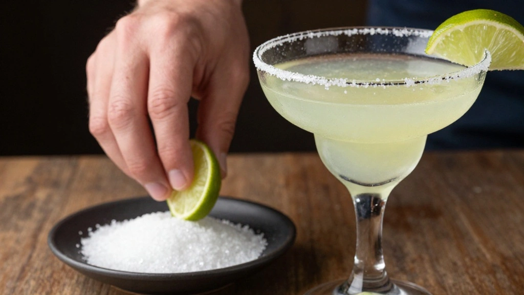 Classic Margarita Cocktail Recipe (Fresh & Refreshing) - Step 1: Prepare the Glass 1