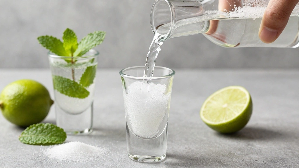 Classic Mojito Recipe with Fresh Mint and Lime - Step 4: Pour in Rum 1