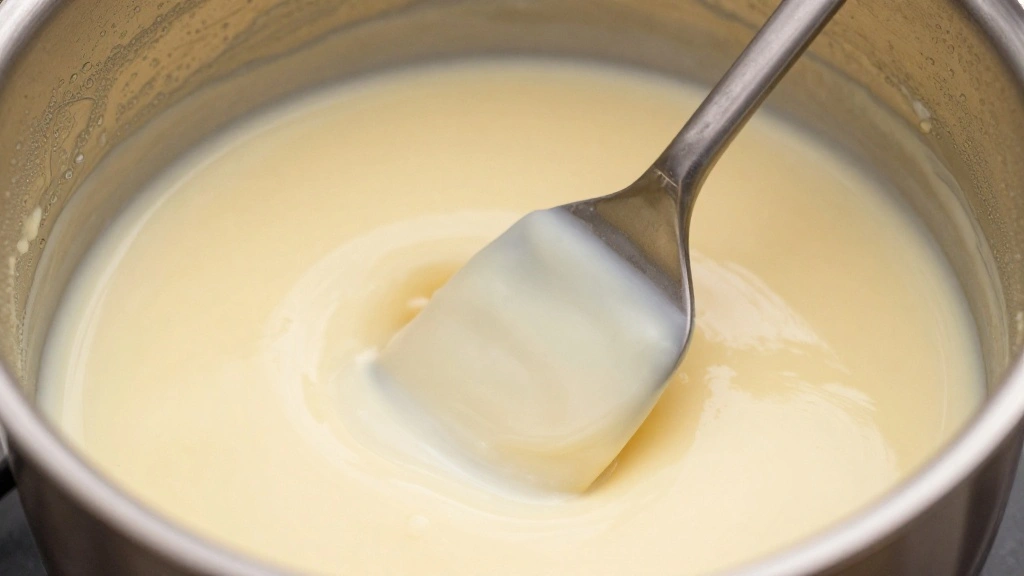 Classic Vanilla Panna Cotta Recipe with Berry Sauce - Step 3: Add Gelatin to Cream 1