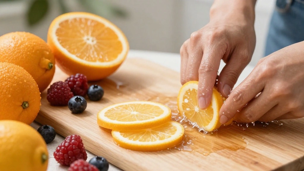 Easy Red Wine Sangria Recipe with Fresh Fruit - Step 1: Prepare the Fruits 1