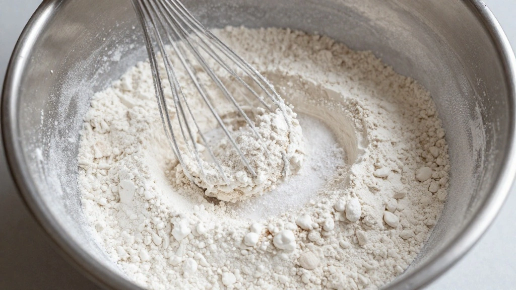 Easy Vanilla Cupcakes Recipe with Creamy Frosting - Step 5: Combine Dry Ingredients 1