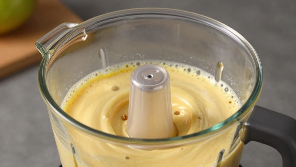 Healthy Fruit Smoothie Recipe for Breakfast or Snack - Step 5: Begin Blending on Low 1