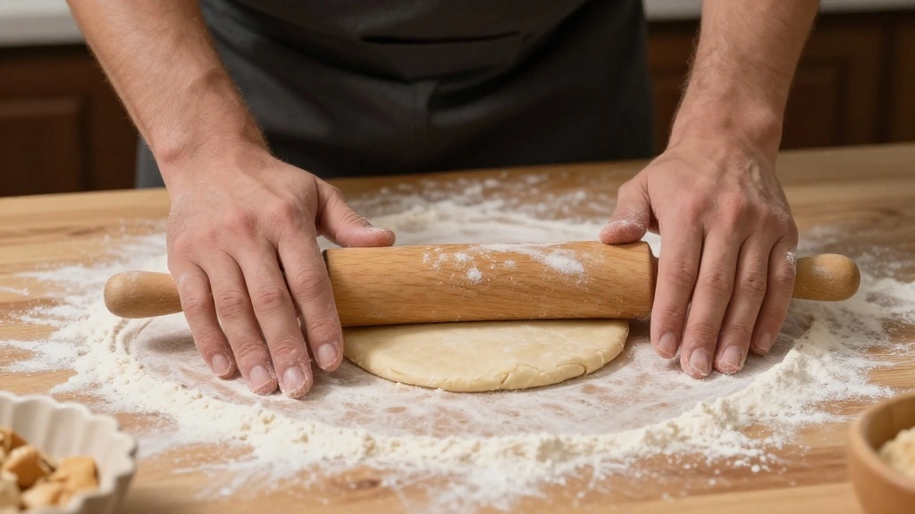 Homemade Apple Pie Recipe with Flaky Buttery Crust - Step 2: Roll Out the Dough 1