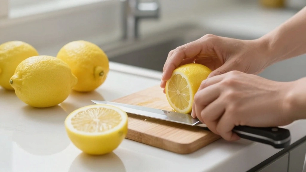 Homemade Lemonade Recipe (Sweet, Tangy & Refreshing) - Step 1: Prepare the Lemons 1