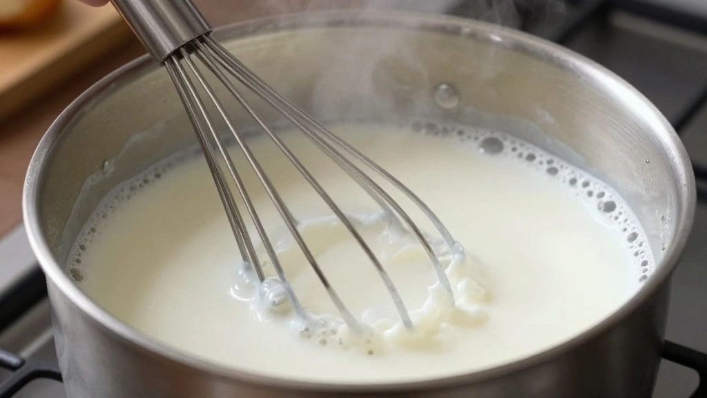 Rich Homemade Hot Chocolate Recipe for Cozy Nights - Step 2: Heat Milk and Cream 1