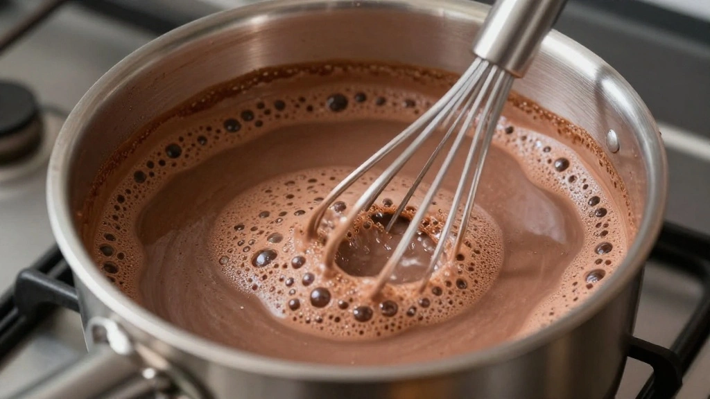 Rich Homemade Hot Chocolate Recipe for Cozy Nights - Step 5: Froth the Mixture 1