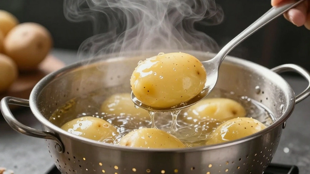 Best Garlic Mashed Potatoes Recipe Creamy and Buttery - Step 3: Drain and Dry Potatoes 1