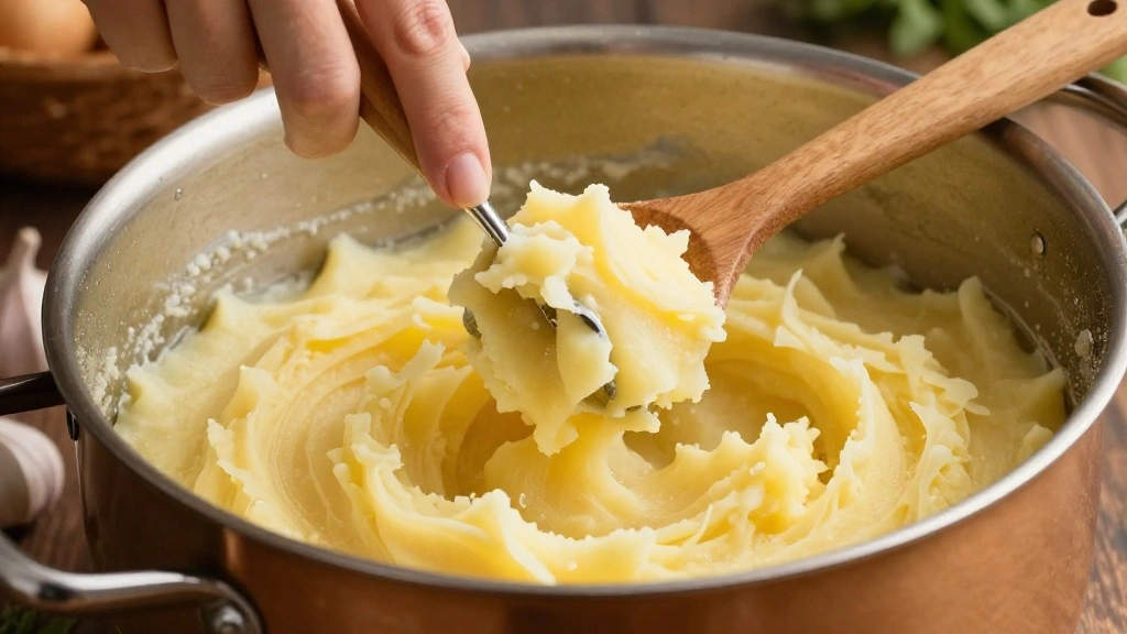 Best Garlic Mashed Potatoes Recipe Creamy and Buttery - Step 5: Mash the Potatoes 1