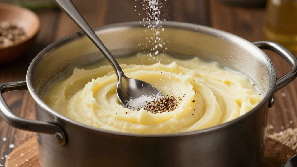 Best Garlic Mashed Potatoes Recipe Creamy and Buttery - Step 7: Season the Potatoes 1