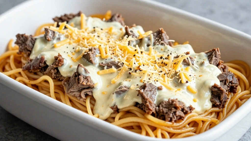 Comforting Beef Noodle Casserole with Rich Homemade Flavor - Step 6: Assemble the Casserole 1