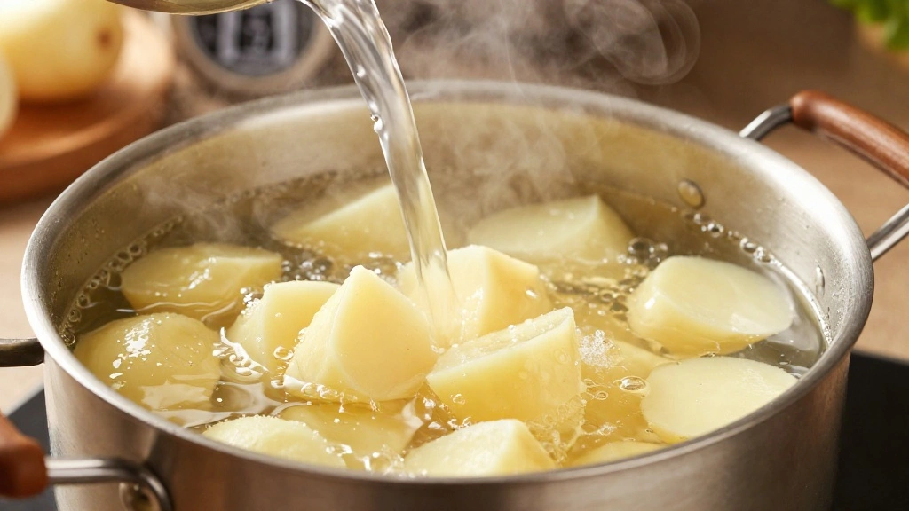 Crispy Breakfast Potatoes Recipe with Garlic and Herbs - Step 2: Parboil the Potatoes 1