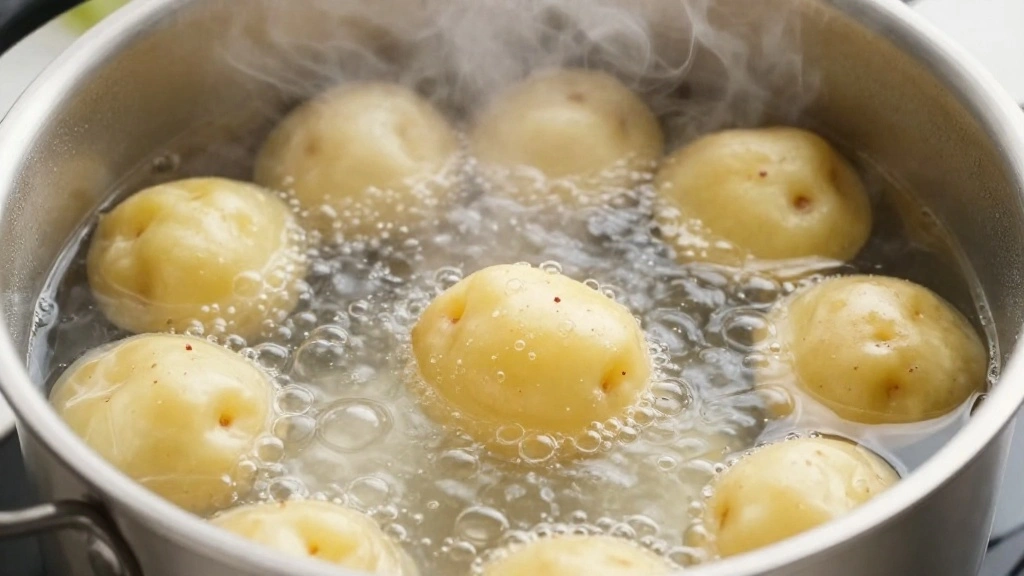 Crispy Smashed Potatoes with Garlic Butter and Parmesan - Step 2: Boil the Potatoes 1