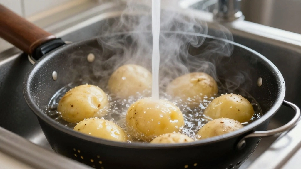 Crispy Smashed Potatoes with Garlic Butter and Parmesan - Step 3: Drain and Cool 1