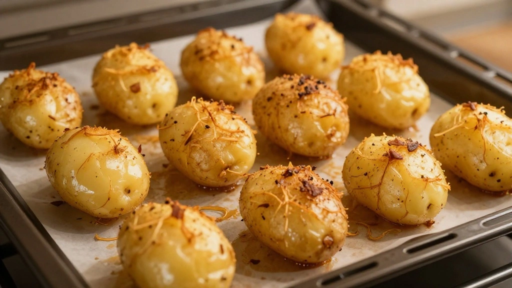 Crispy Smashed Potatoes with Garlic Butter and Parmesan - Step 7: Roast the Potatoes 1