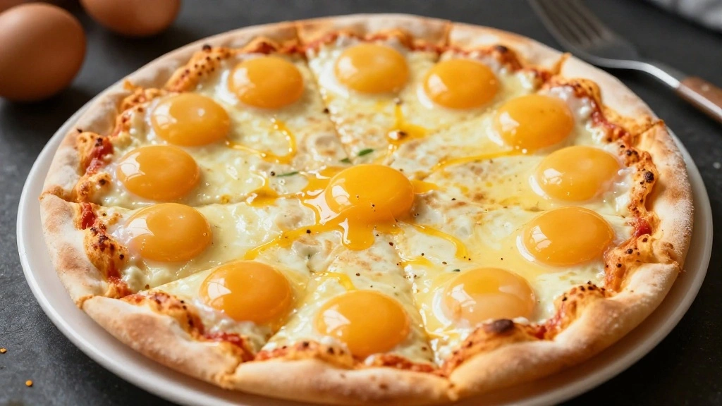 Easy Breakfast Pizza Recipe Ready in 25 Minutes - Step 5: Crack Eggs Over Pizza 1