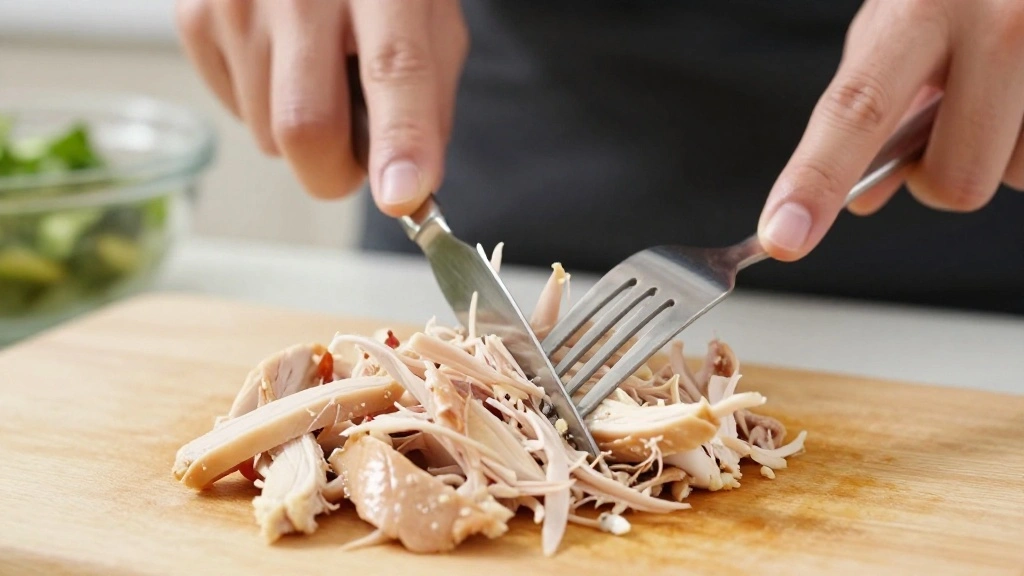 Easy Chicken Wraps for a Quick and Satisfying Lunch - Step 2: Shred the Chicken 1