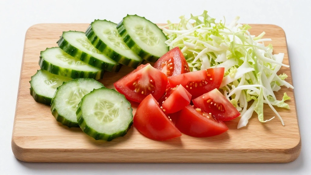 Easy Chicken Wraps for a Quick and Satisfying Lunch - Step 3: Prepare the Vegetables 1