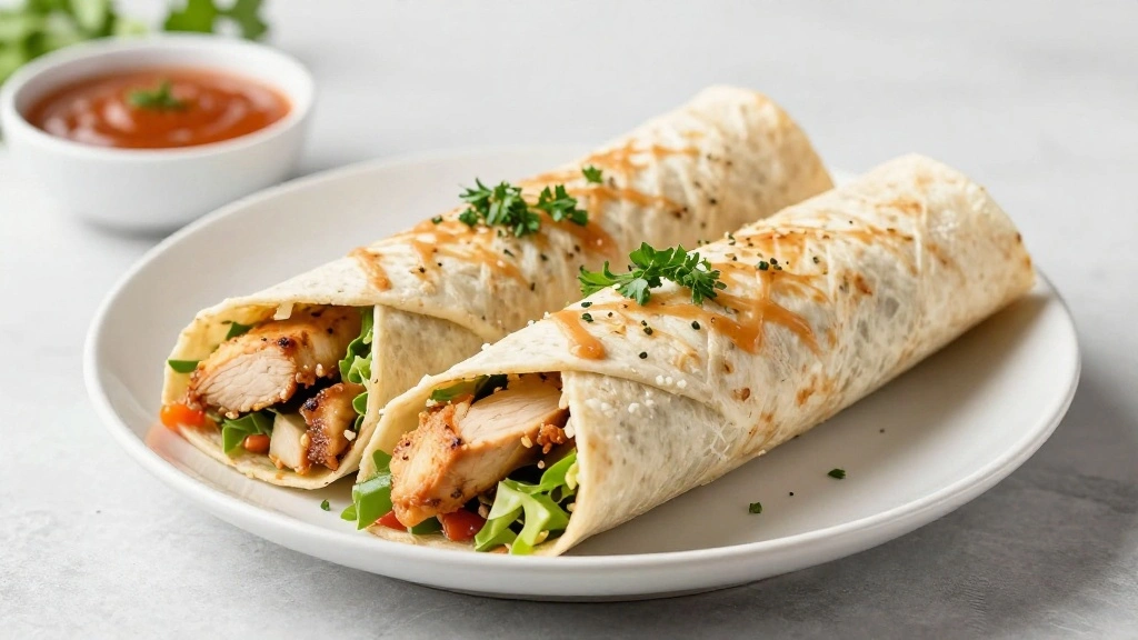 Easy Chicken Wraps for a Quick and Satisfying Lunch - Step 8: Serve and Enjoy 1
