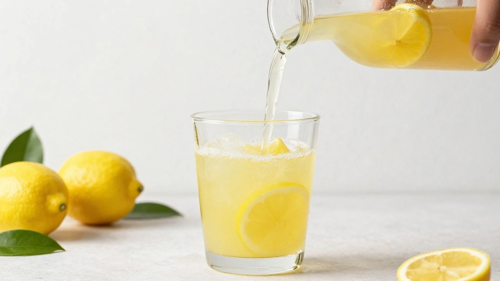 Easy Homemade Lemonade Recipe Fresh and Refreshing - Step 4: Mix Lemon Juice and Syrup 1