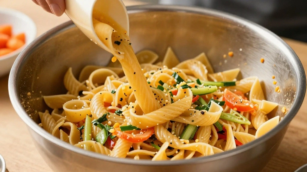 Easy Pasta Salad Recipe Perfect for Lunch or Potlucks - Step 5: Combine Pasta and Vegetables 1