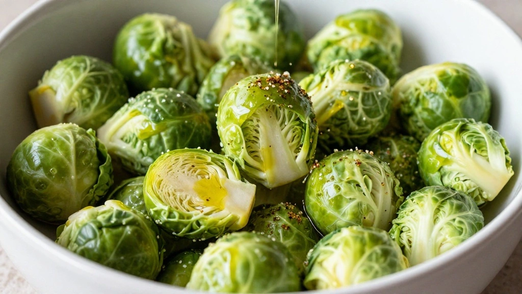 Easy Roasted Brussels Sprouts Crispy and Caramelized - Step 3: Season the Sprouts 1