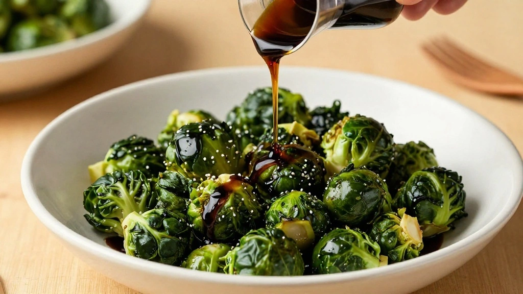 Easy Roasted Brussels Sprouts Crispy and Caramelized - Step 6: Add Balsamic Vinegar 1