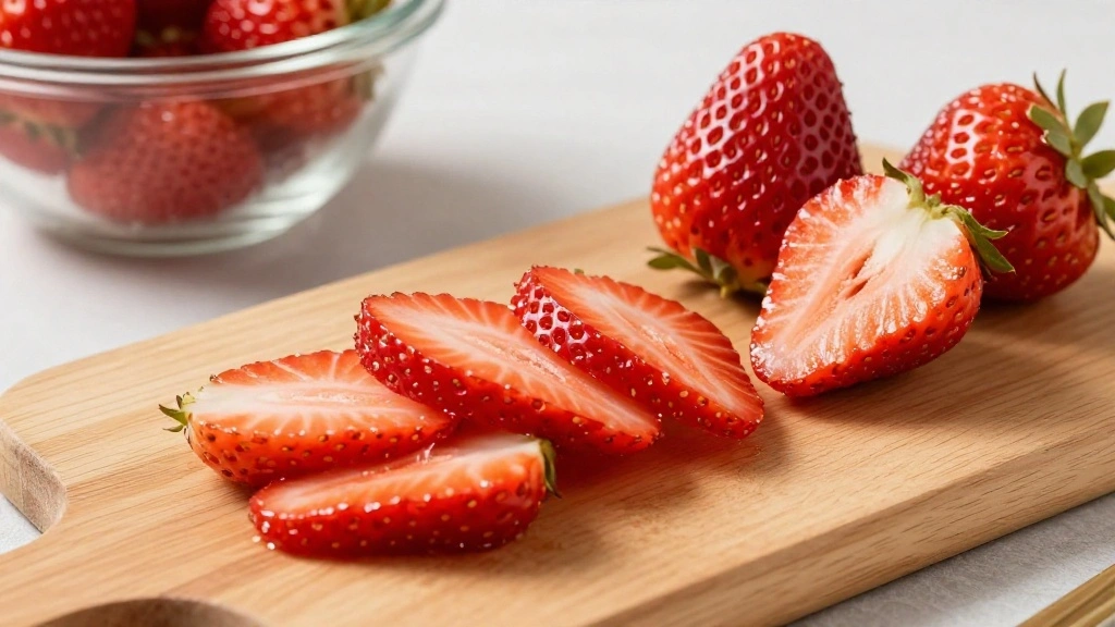 Easy Strawberry Lemonade Recipe with Fresh Strawberries - Step 1: Prepare Strawberries 1