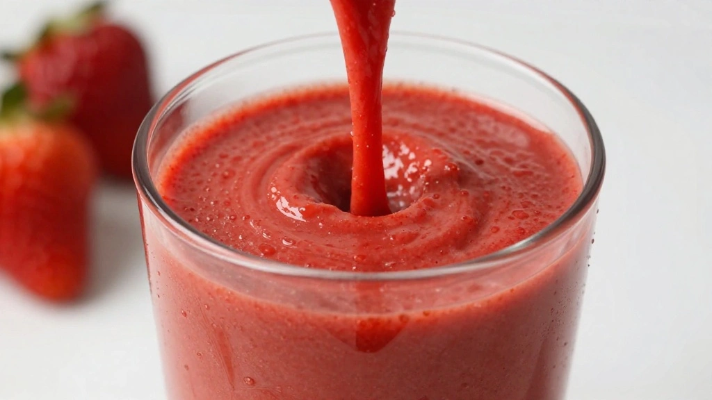 Easy Strawberry Lemonade Recipe with Fresh Strawberries - Step 3: Blend the Strawberries 1