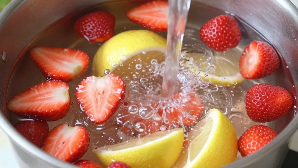 Easy Strawberry Lemonade Recipe with Fresh Strawberries - Step 5: Combine Ingredients 1