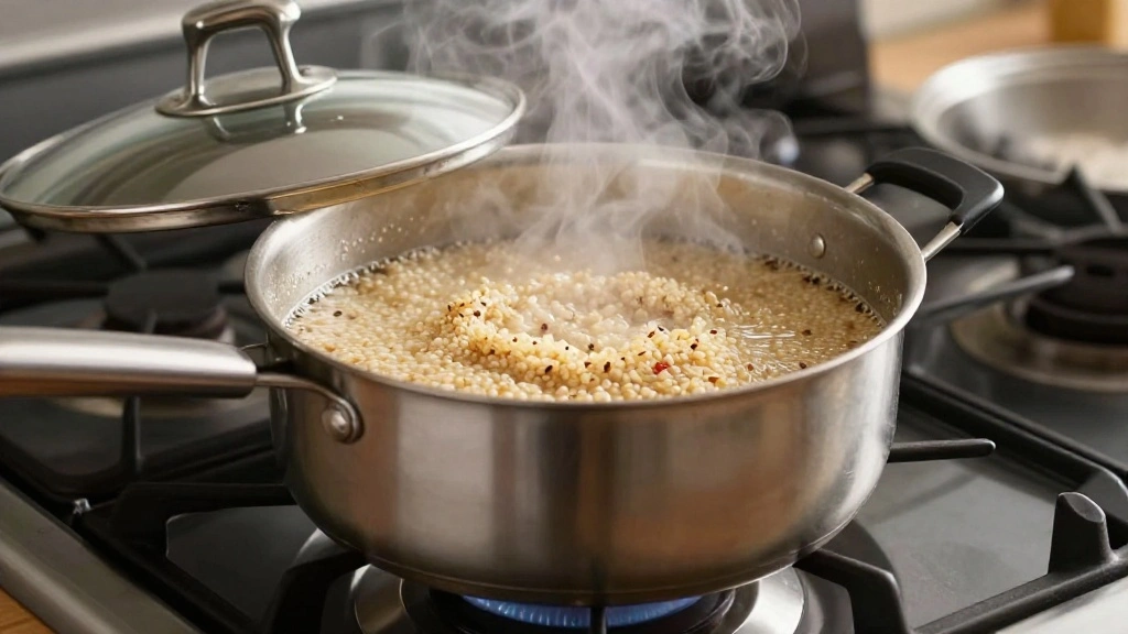 Healthy Quinoa Bowls with Fresh Veggies and Simple Dressing - Step 2: Cook the Quinoa 1