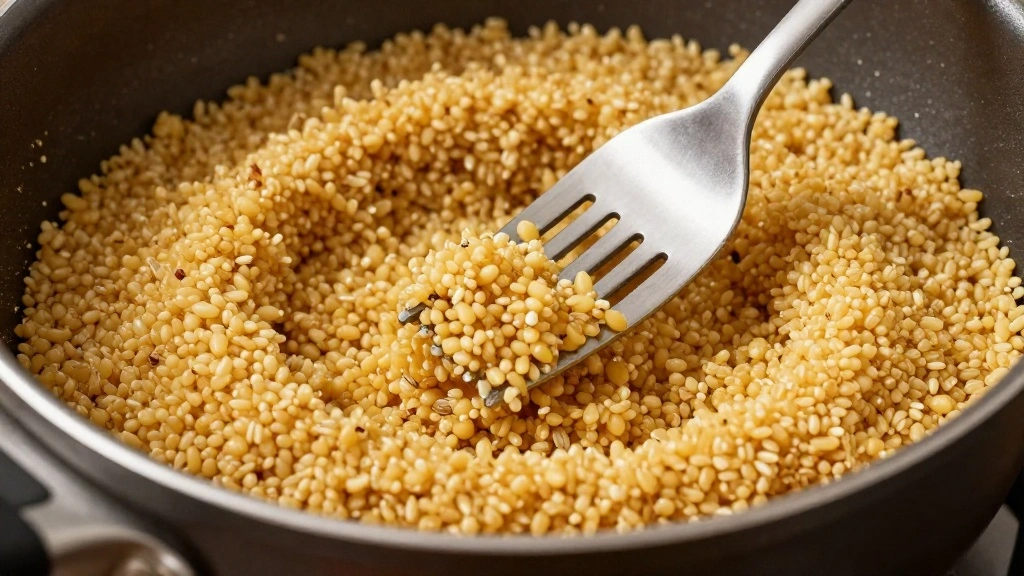 Healthy Quinoa Bowls with Fresh Veggies and Simple Dressing - Step 5: Fluff the Quinoa 1