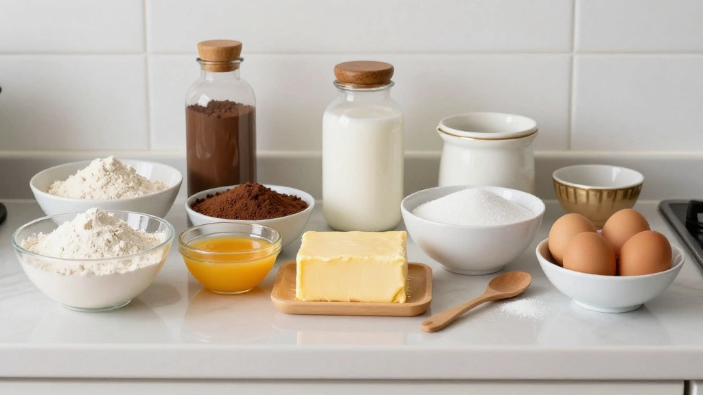 Homemade Chocolate Cake Recipe Moist and Rich - Step 1: Prepare Ingredients 1