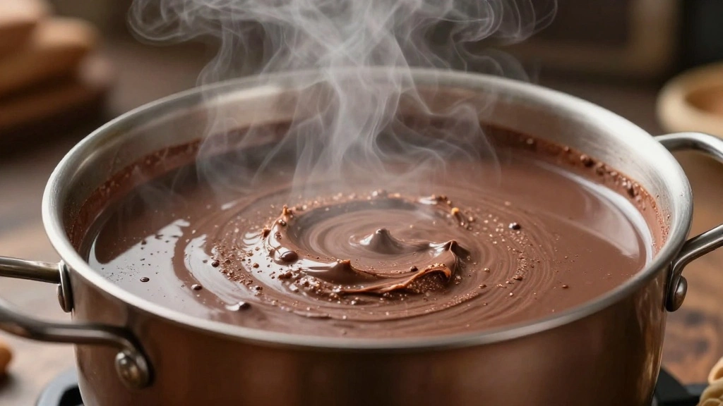 Rich Homemade Hot Chocolate Recipe Warm and Creamy - Step 5: Simmer and Thicken 1