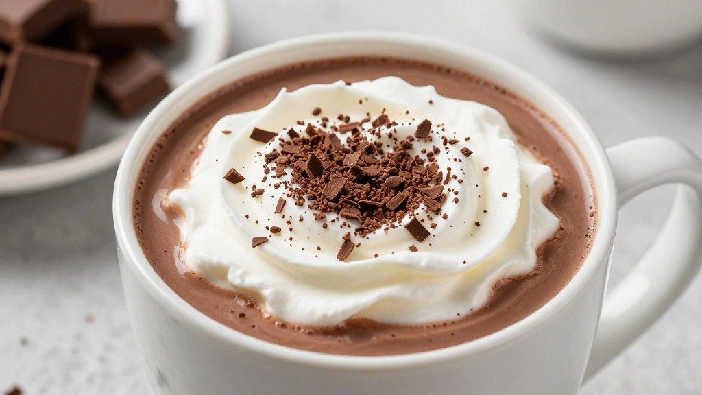 Rich Homemade Hot Chocolate Recipe Warm and Creamy - Step 8: Add Chocolate Shavings 1