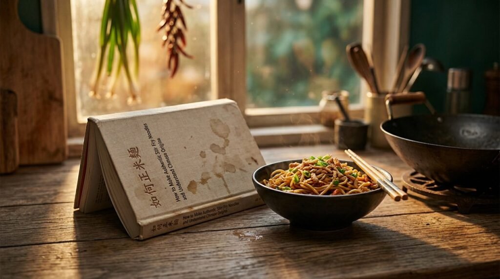 authentic stir fry noodles origins