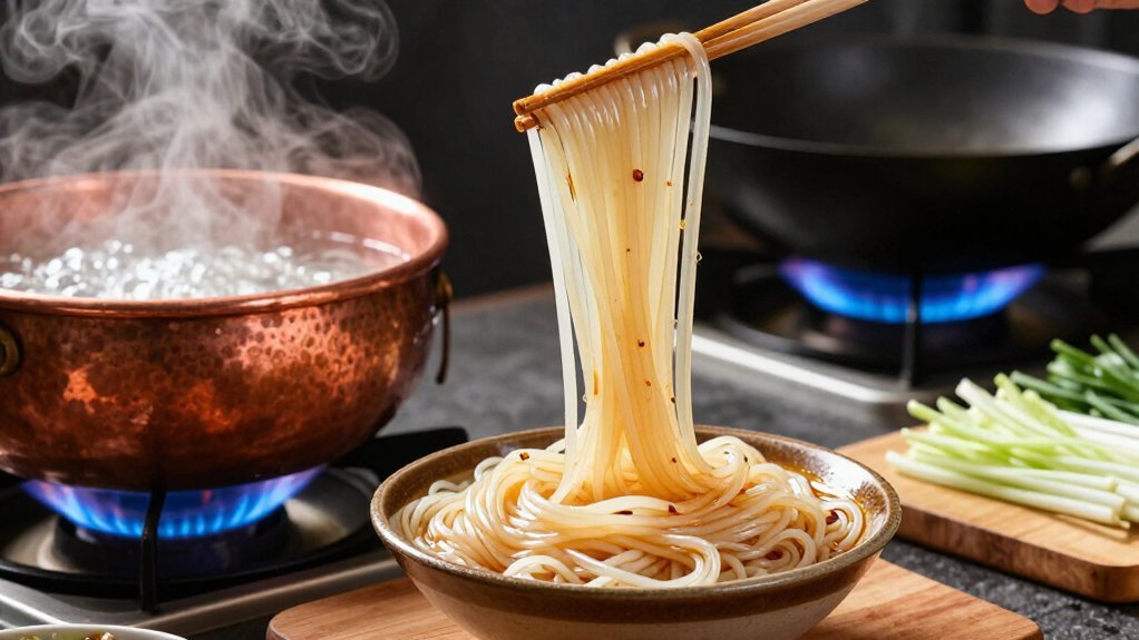 boil rinse oil separate noodles