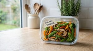 can frozen stir fry vegetables freeze