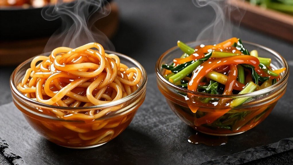 lo mein rich coating sauce stir fry light gloss